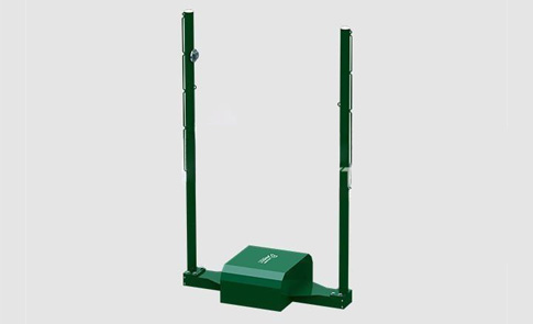 鋁合金單座雙桿羽毛球柱